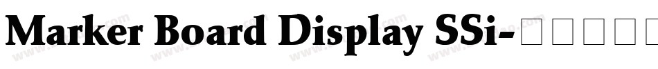 Marker Board Display SSi字体转换